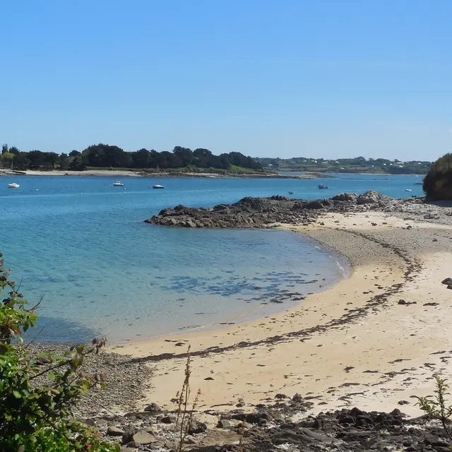 vue su l'île Loaven - Plougrescant