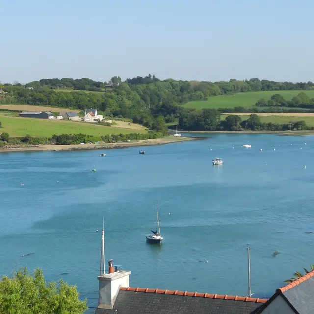 vue sur le Jaudy - la roche jaune
