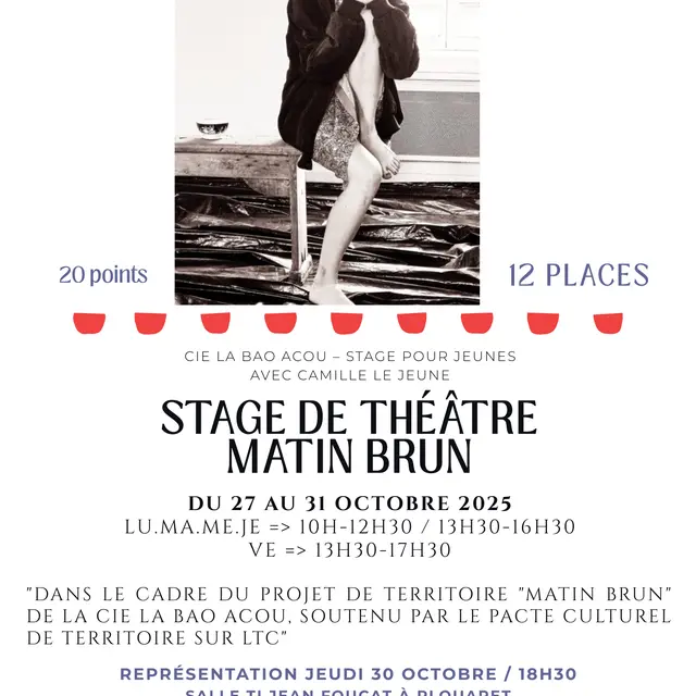 Affiche - Stage de Théâtre - 1