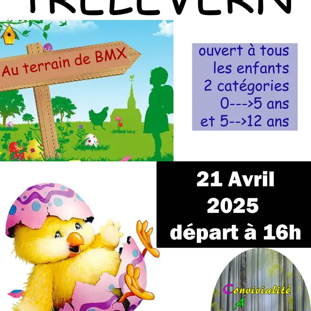 Chasse oeuf Trélévern