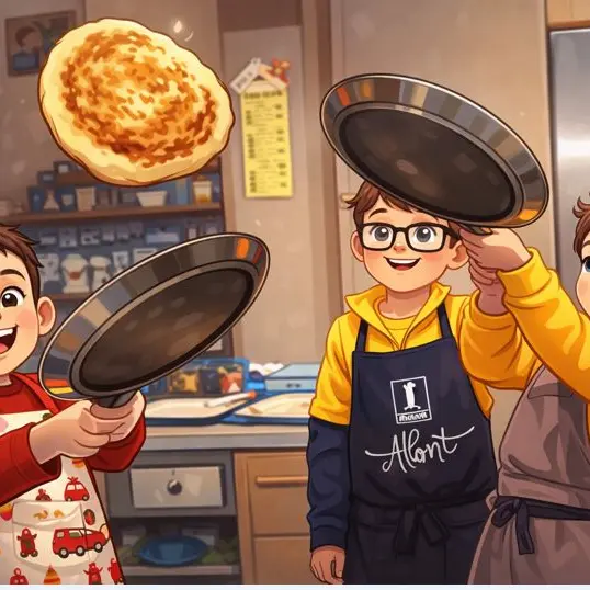 Chandeleur enfants Concours lancer de crêpes...et mini crêpes party