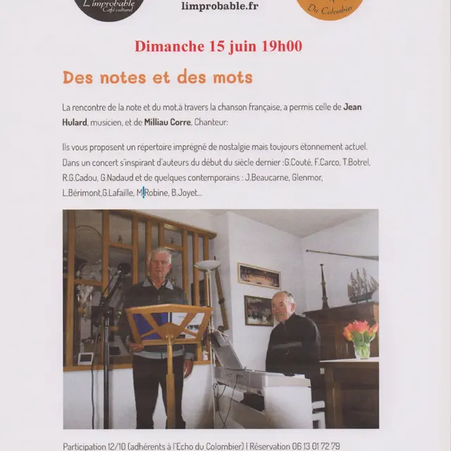 DES NOTES ET DES MOTS