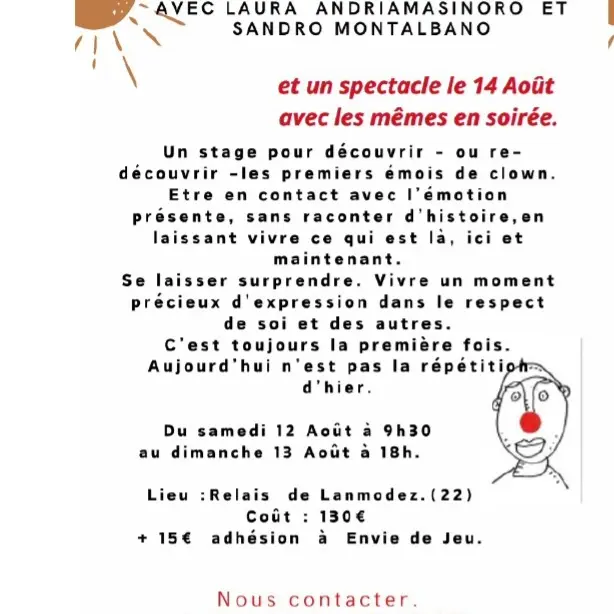 Flyer Germe de Clown à Lanmodez