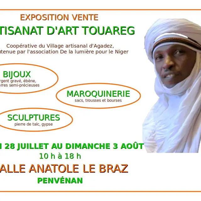 Expo/vente d’artisanat d’art Touareg été 2025