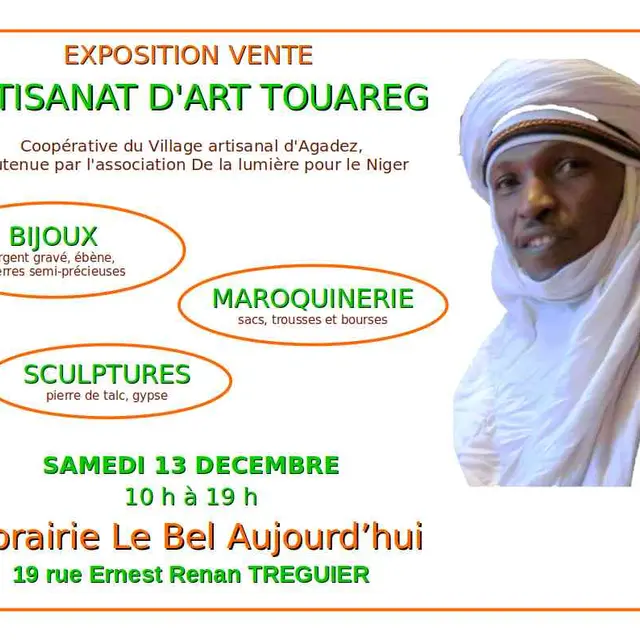 Expo/vente d’artisanat d’art Touareg hiver 2025