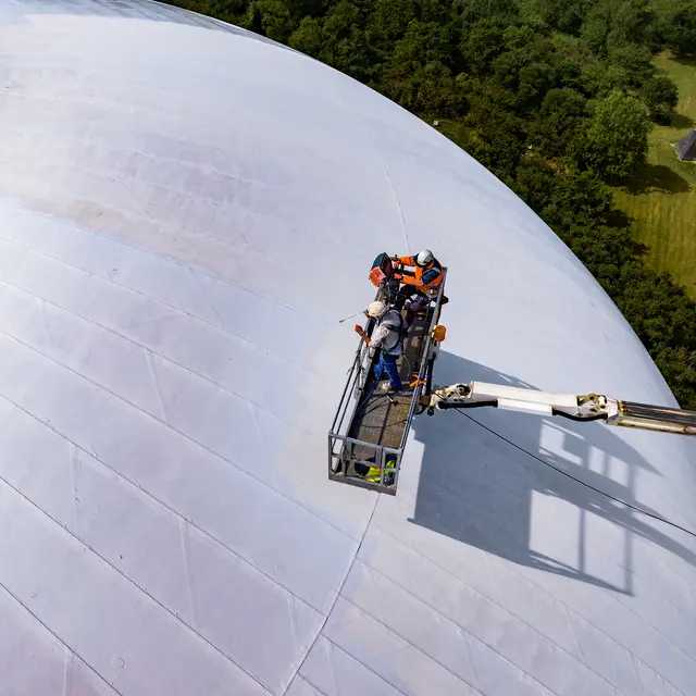 Retour sur la peinture XXL du Radôme