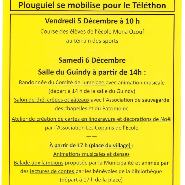 Téléthon Plouguiel