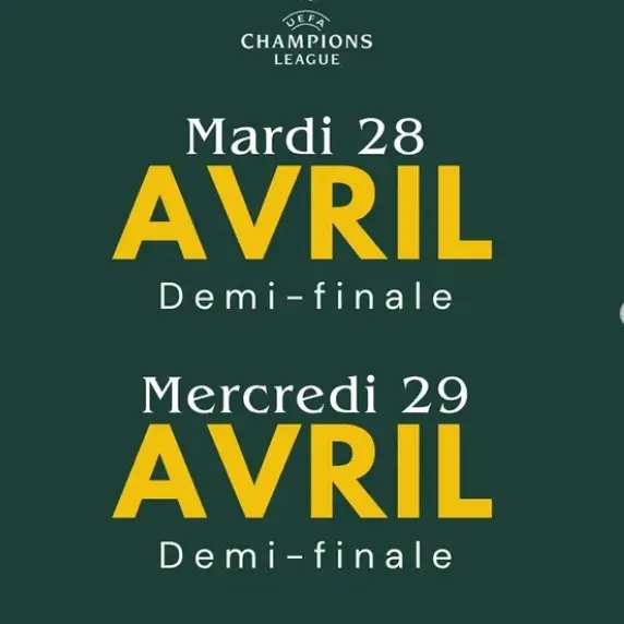 Champions League UEFA demi finale