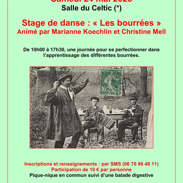 Stage bourrées