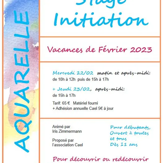 Stage initiation auquarelle