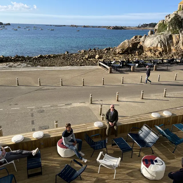 Terrasse Grand hôtel de Port Blanc