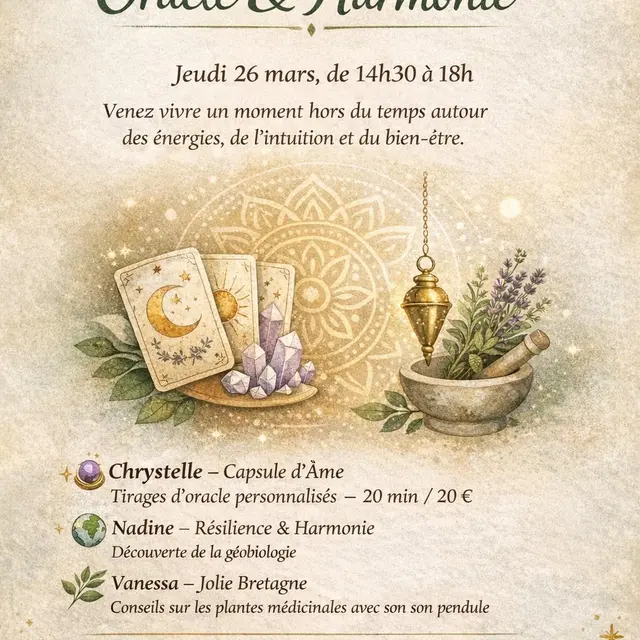 Après midi oracle & harmonie