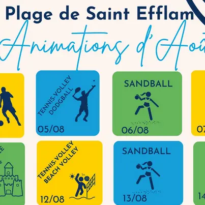 animations été plage