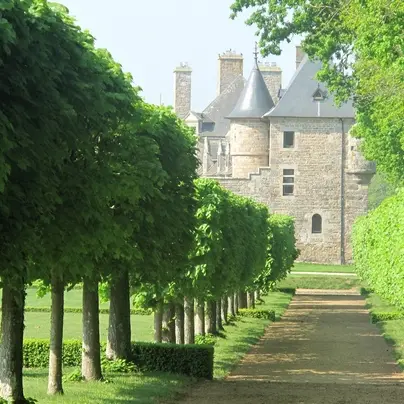 château Rosanbo Le Parc - Allée de Tilleuls