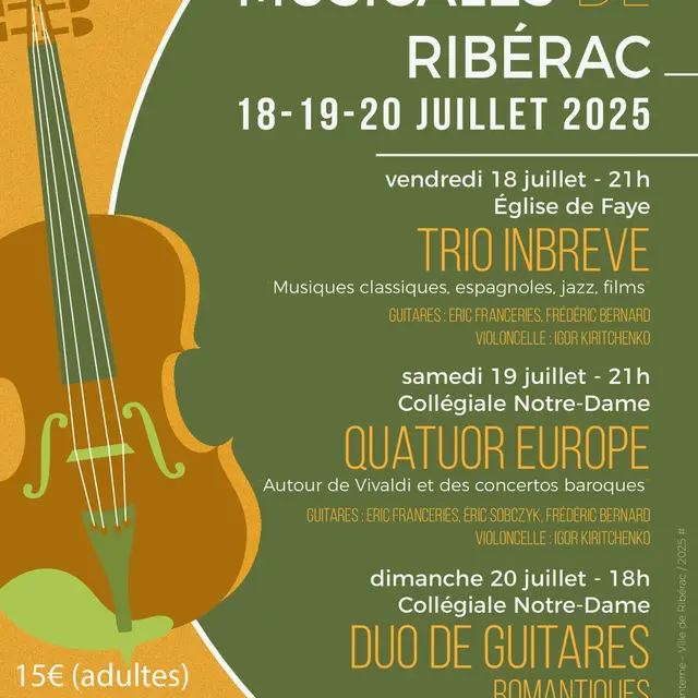 Les Soirées Musicales de Ribérac