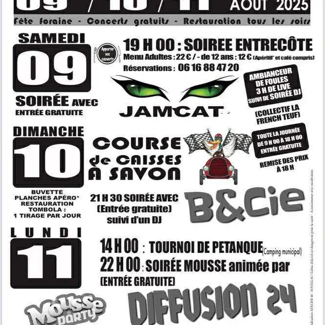 Cazoules en fête : trois jours d’animations les 9, 10 et 11 août 2025
