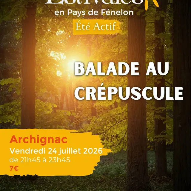 Visuels Estivales 2026 Balade au crépuscule Archignac