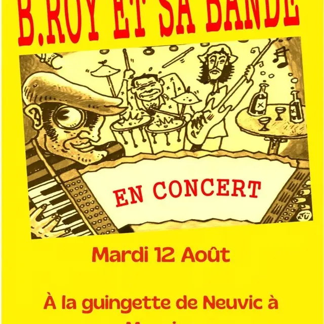 Mardi 12 Août concert b-roy et sa bande