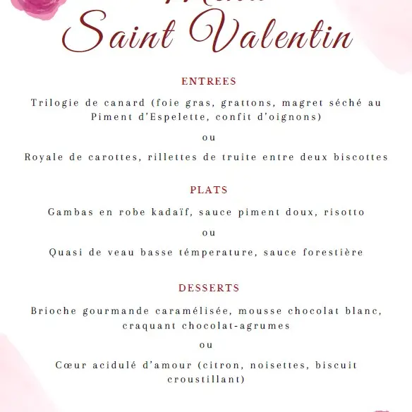 1402 repas st valentin le tropicana
