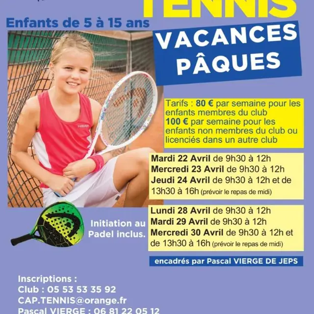 Stage de Tennis - Avril 2025