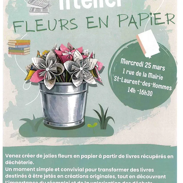 2503 atelier fleur en papier