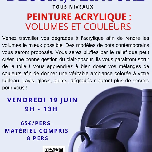 STAGES ET COURS DE DESSIN/PEINTURE - 73