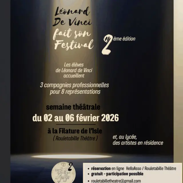 2602 Affiche Léonard de Vinci fait son festival