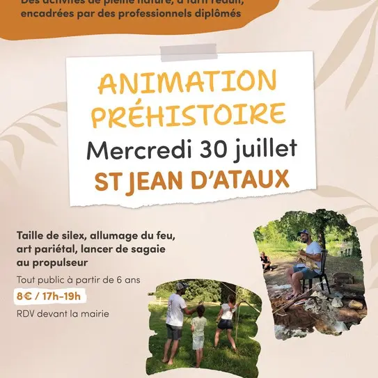 30 juillet_St Jean d'Ataux_Animation Préhistoire