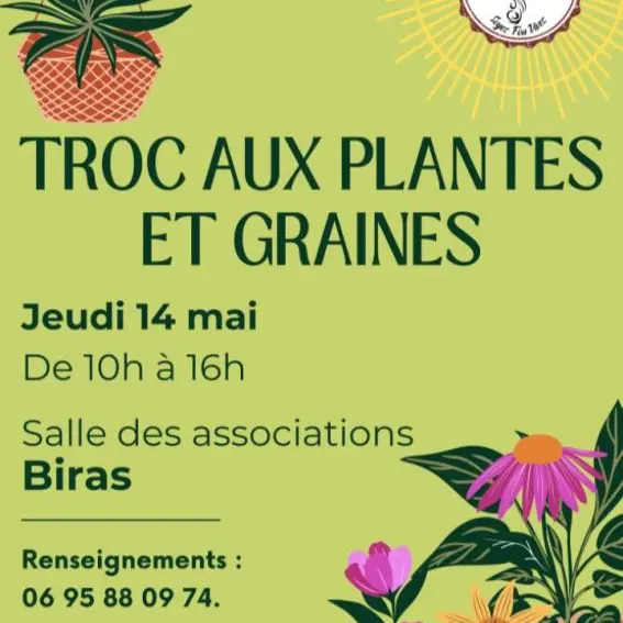troc aux plantes biras 14 mai 2026