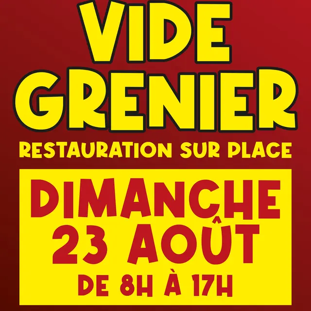 vide grenier 23 août CASE