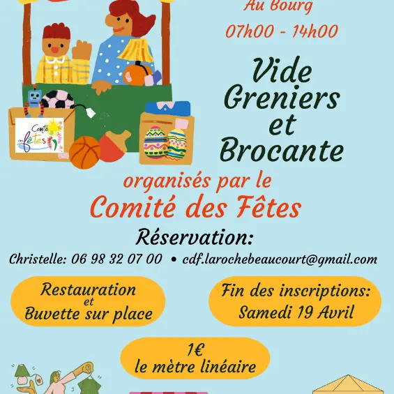 vide-grenier La Rochebaucourt
