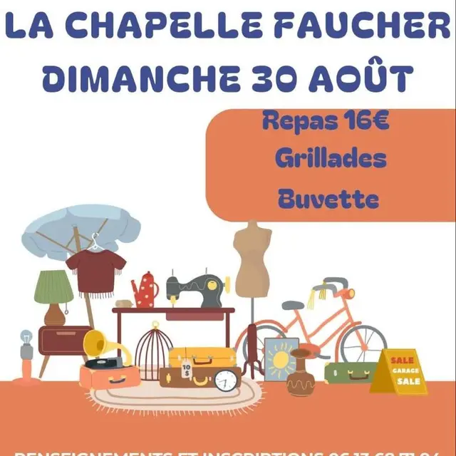 vide-greniers 30 août La Chapelle-Faucher