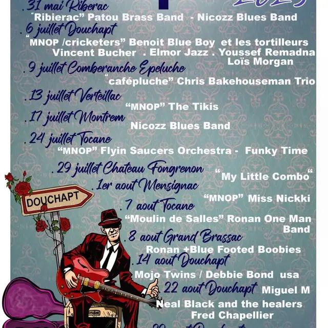 Affiche Douchapt Blues 2025