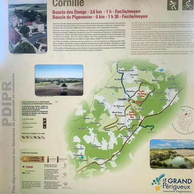 CORNILLE-Boucle des étangs-Panneaud'appel