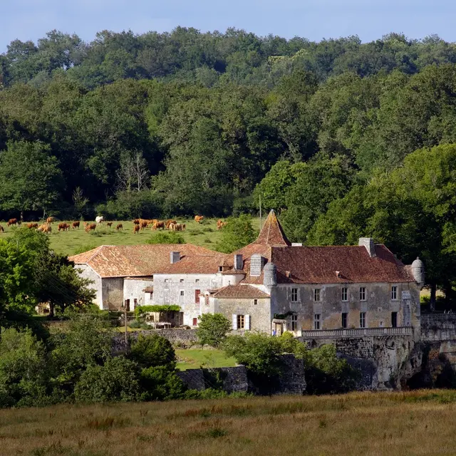 Château d'Aucors vue aéreinne