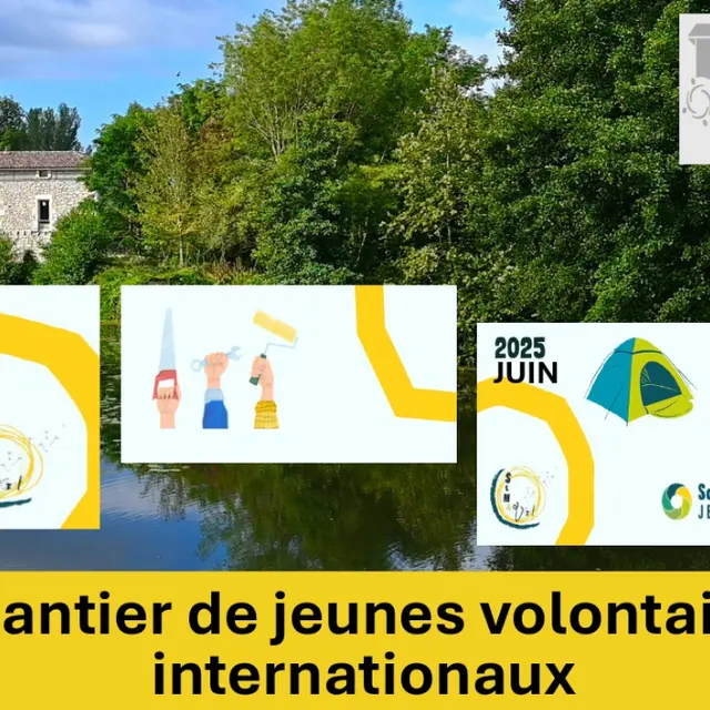 Chantier de volontaires internationaux au Moulin d'Eymet