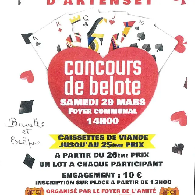 Concours belote St Martial