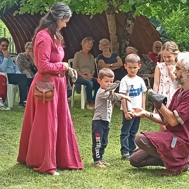 Eric Burgeot, son épouse et leurs oiseaux