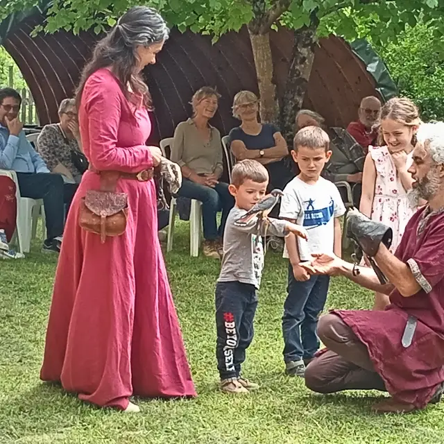 Eric Burgeot, son épouse et leurs oiseaux