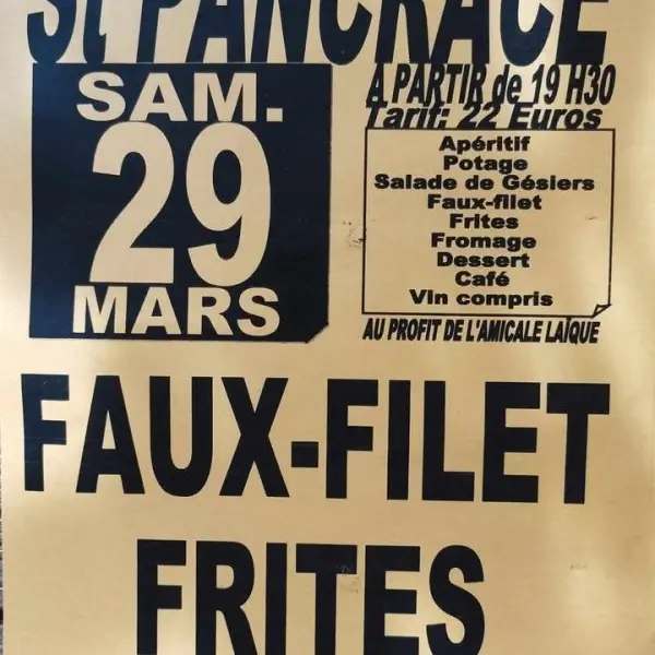 Faux-filet  St Pancrace 29.03.25