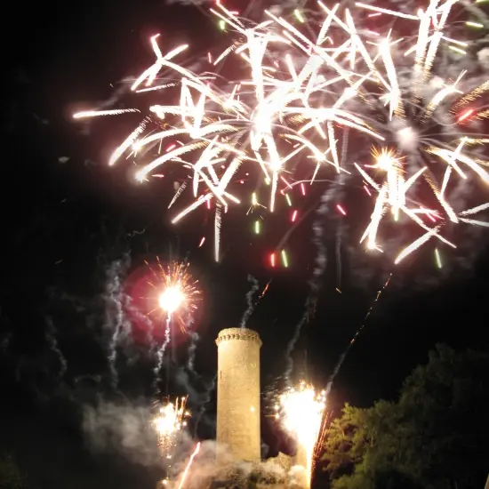 Feu d'artifice à la Tour