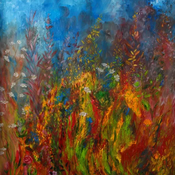 Grand mouvement fleuri 5 (98x125cm)
