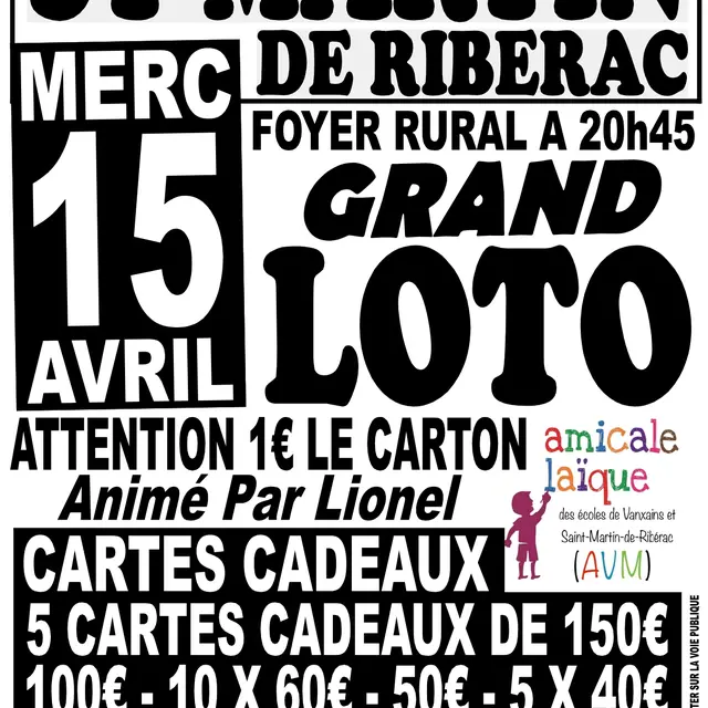 LOTO ST MARTIN 15 avril