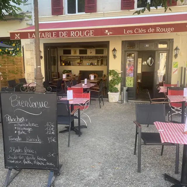 La table de rouge