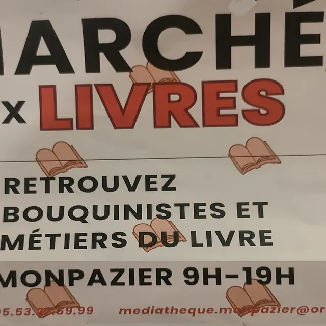 Marché aux livres de Monpazier