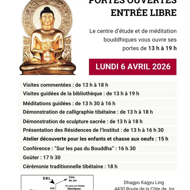 Portes ouvertes Dhagpo Kagyu Ling