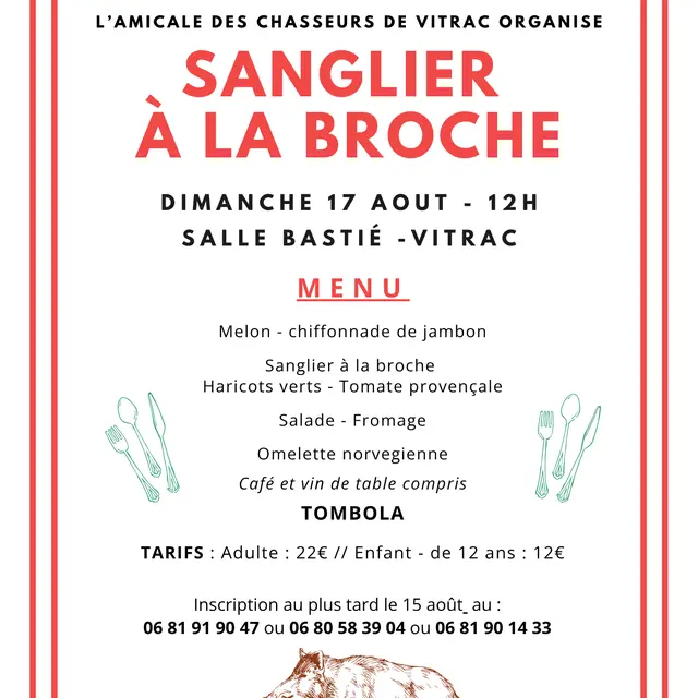 SANGLIER A LA BROCHE