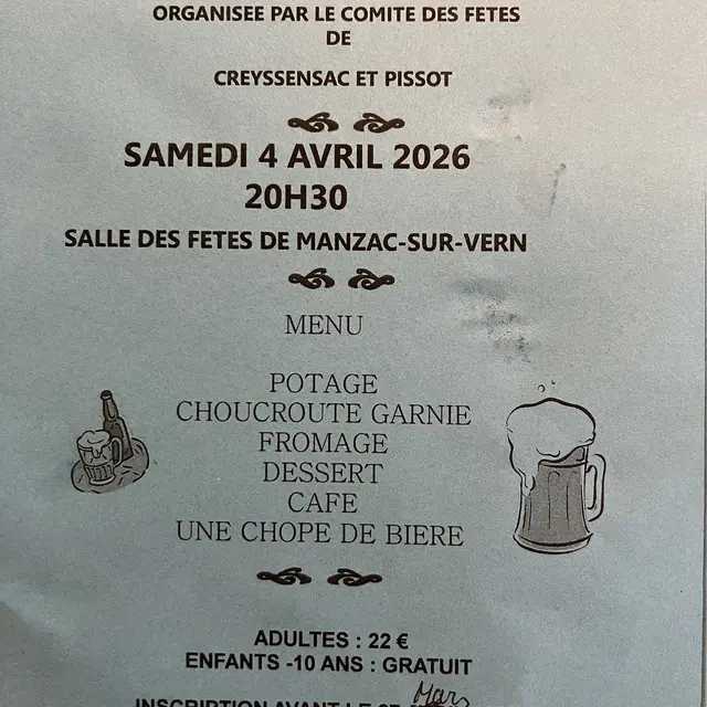 Saint-Paul-de-Serre - Soirée choucroute-1772815532