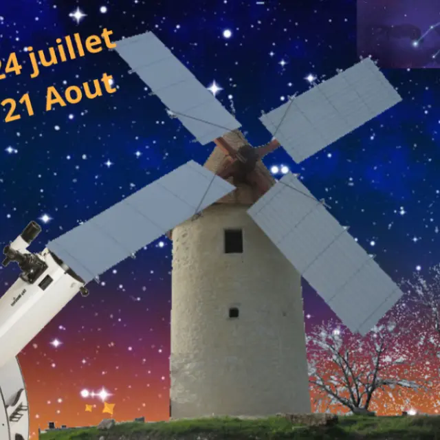 Soirée astro moulin Citole juill et août 2025