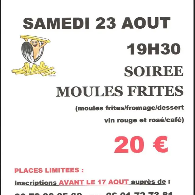 Soirée moules-frites